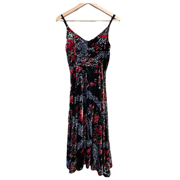 🆕 NWT Perfection - Anthro eri + ali Velvet Kora Floral Burnout - Picture 5 of 11
